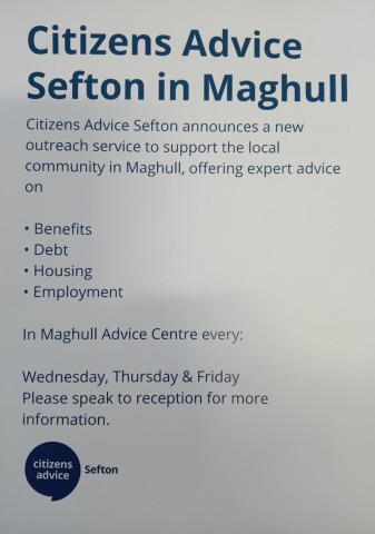 Notice of change of service provider to Citizens Advice as of 3rd July